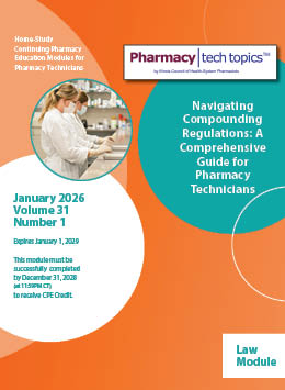 Pharmacy TechTopics - Pharmacy CE Module Details 98